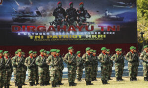 Upacara Peringatan HUT Ke-78 TNI