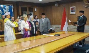 Lantik dan Hadiri Sertijab Pelaksana Tugas Sekretaris Kementerian Pariwisata dan Ekonomi Kreatif 