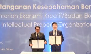 Kementerian Ekraf Teken Kesepahaman Bersama WIPO, Dorong Penguatan Ekosistem Kekayaan Intelektual