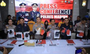 Polres Madiun Gelar Perkara Dugaan Tindak Pidana Narkotika dan Penggelapan Sepeda Motor
